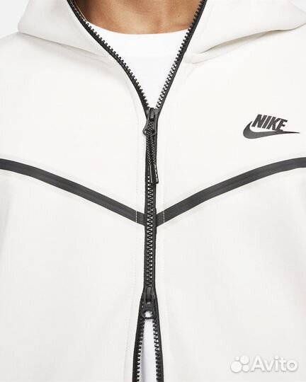 Худи Nike Tech Fleece белое