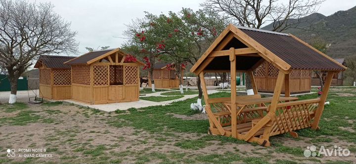 Беседка, садовая, дачная, деревянная