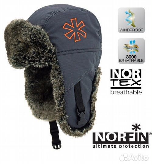 Шапка-ушанка norfin discovery (размер XL)