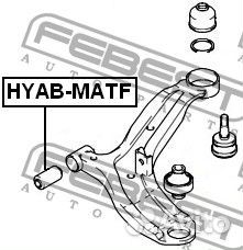 Сайлентблок передний переднего рычага hyabmatf