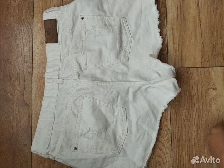 Шорты летние джинсовые женские кожаные