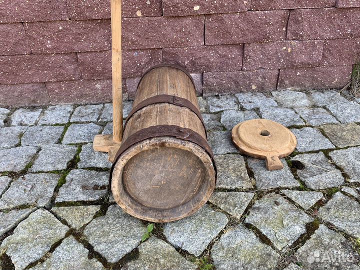 Маслобойка, для взбивания масла, антикварная