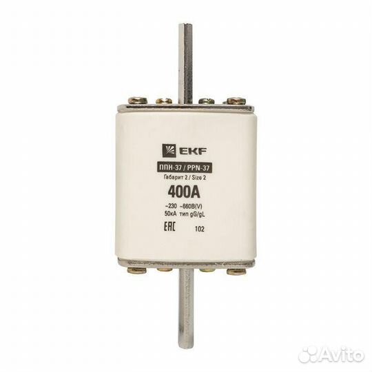 Вставка плавкая ппн-37 400/400А габарит 2 PROxima EKF fus-37/400