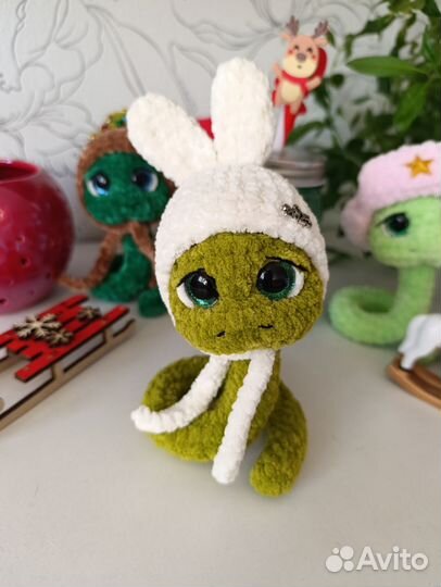 Вязаные игрушки ручной работы, змея, символ года