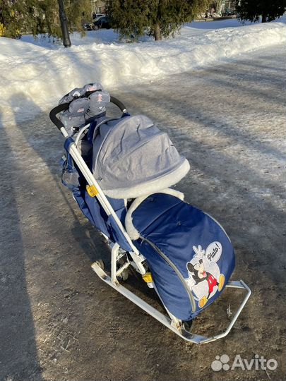 Коляска санки микки маус