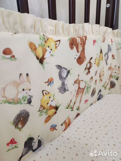 Бортики в детскую кроватку новые