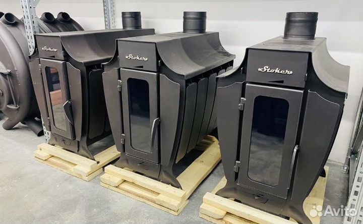 Печь отопительная газо-дровяная Stoker 100-G