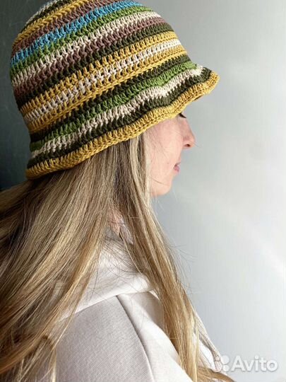 Вязаная панама