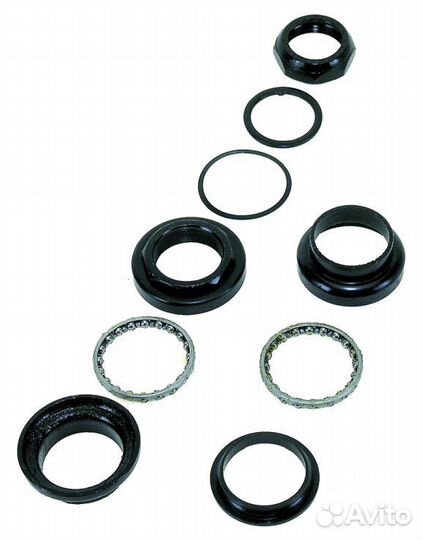 Рулевая колонка для велосипеда KL-B206 1 1/8 дюйма (резьбовая) черная