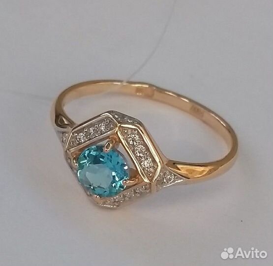Золотые серьги с топазами Новые Соколов 4200/гр