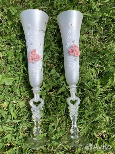 Свадебные бокалы новые