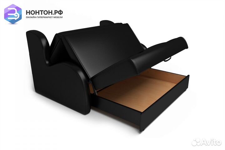 Диван аккордеон Атлант черный