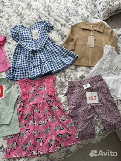 Пакет вещей на девочку 86-92 новых на лето