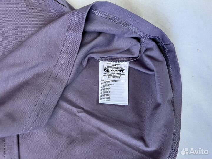 Футболка Carhartt Pocket Glassy Purple Оригинал