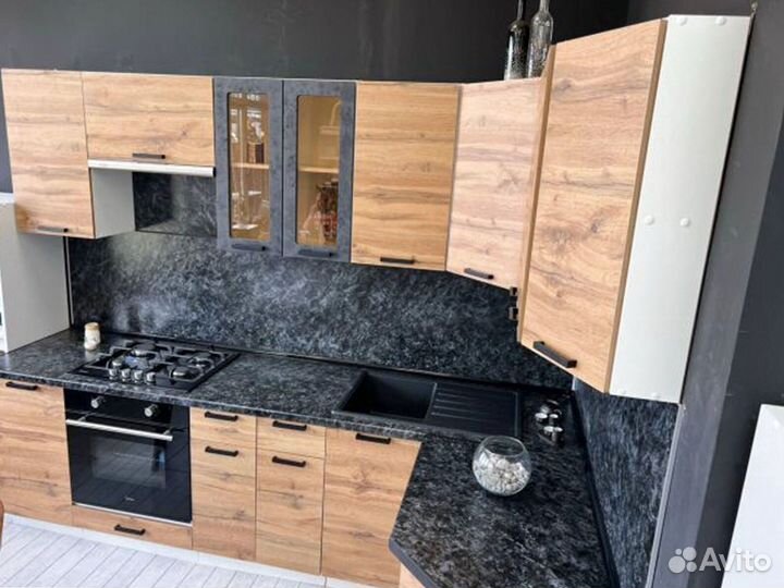 Кухня Пасаденна бюджетная модульная, под размер