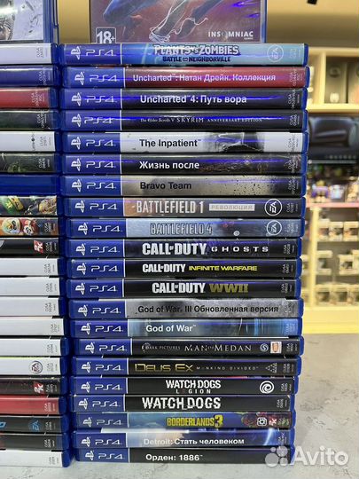 Диски с играми для Sony PS4