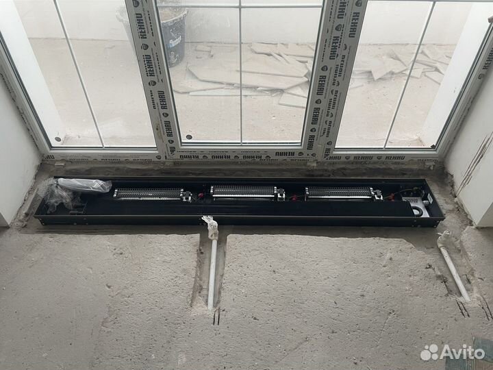 Внутрипольный конвектор с вентилятором