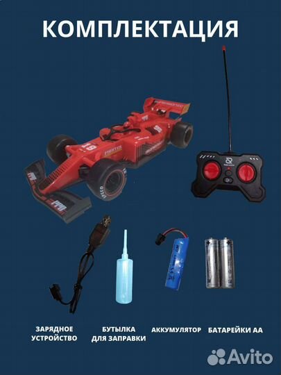 Машинка на радиоуправлении с выхлопом и подсветкой