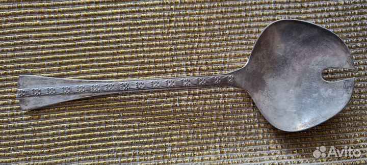 Ложка сервировочная серебряная