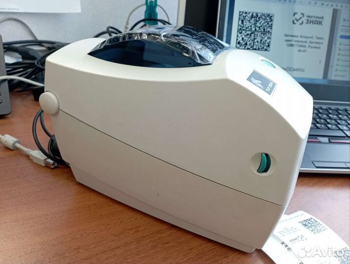 Принтер этикеток Zebra TLP2824 LPT-USB термотрансф