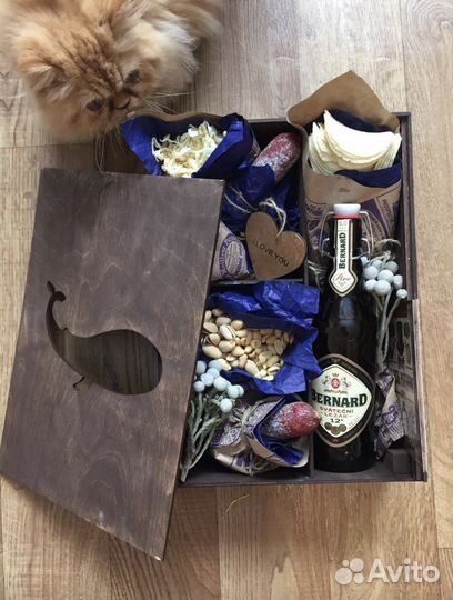 Коробка подарочная деревянная