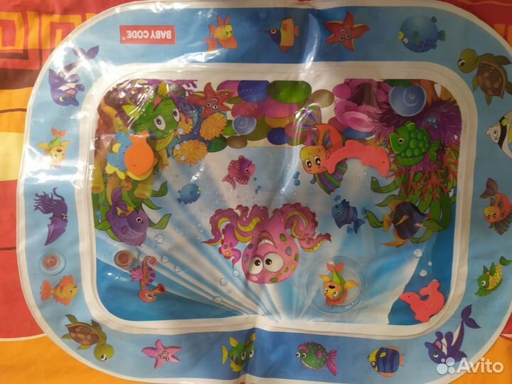 Водный коврик,круг на шею, горка для купания