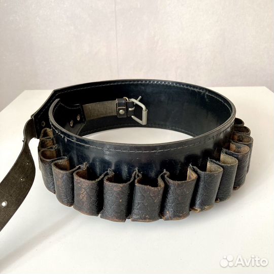 Патронташ пояс кожаный СССР