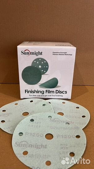 Шлифовальный круг sunmight 150мм 9 отверстий