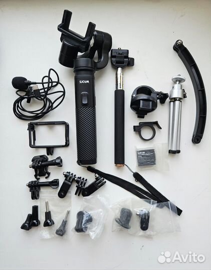 Экшн камера sj cam sj 8 pro с моноподом sj gimbal