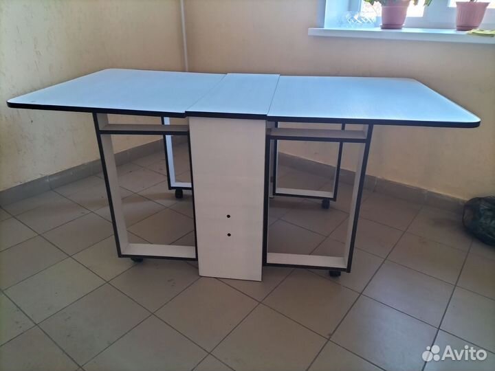 Стол книжка раскладной белый