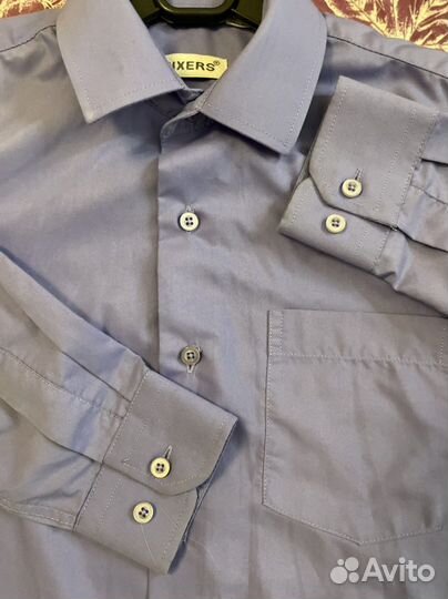 Рубашка синяя 146 см мужская