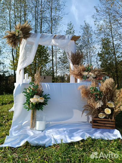 Декорации для свадьбы, арки,фото зона