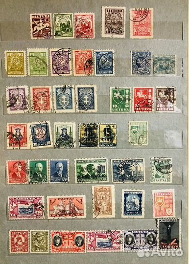 Почтовые марки Прибалтика Латвия,Литва,Эстония