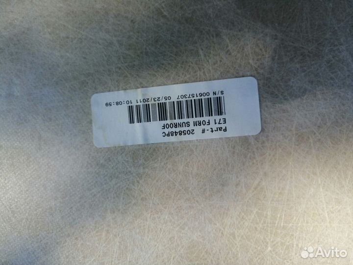 Обшивка потолка BMW X6 I E71 X6 I E71