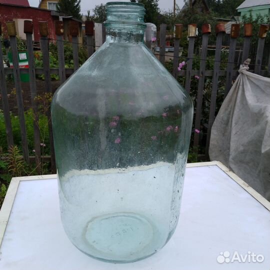 Бутыль 10 литров стекло