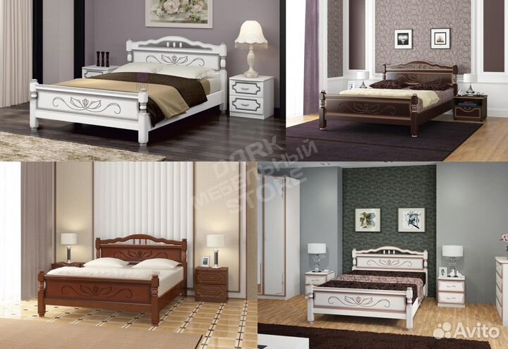 Кровать 120 массив