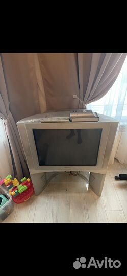 Телевизор sony trinitron с домашним кинотеатром