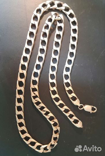 Цепочка серебро 925 мужская, крупная