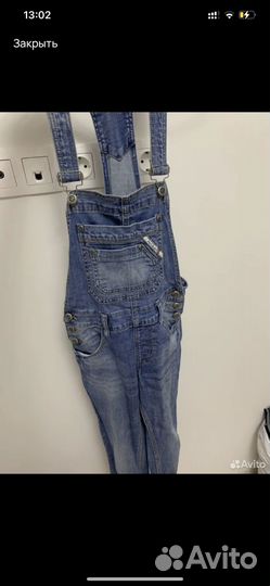 Джинсовый комбинезон для девочки 36 размера