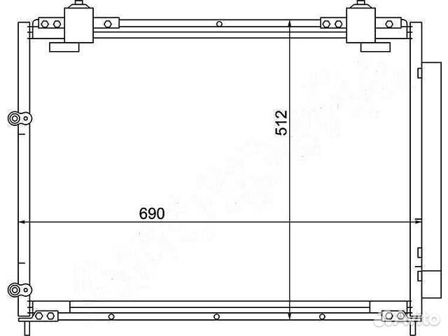 Радиатор кондиционера Mdx