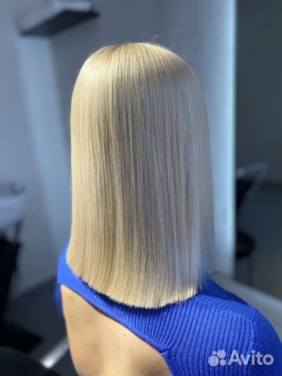 Кератиновое выпрямление волос