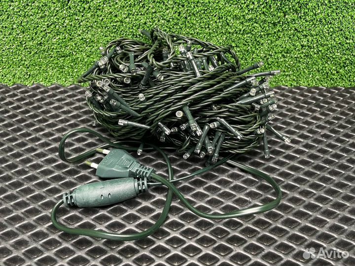 Гирлянда уличная нить 20м белая