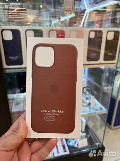 Чехол на iPhone 12 pro max коричневый