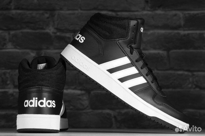 Мужские кеды Adidas hoops 2.0 MID FY8618