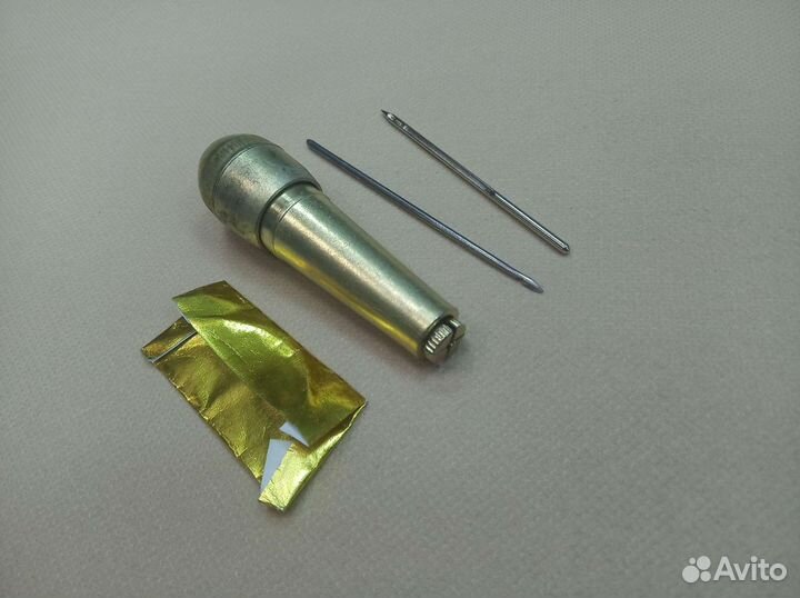 Шило 2 в 1 игла-крючок+игла изогнутая 2 шт