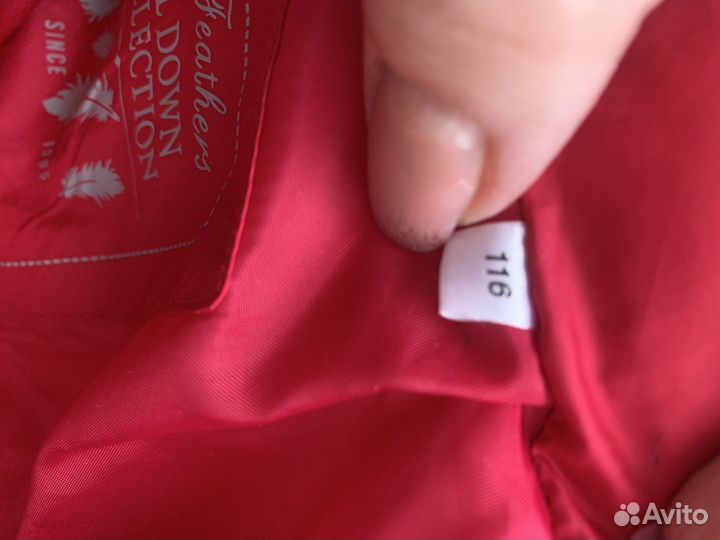 Пуховик для девочки 116
