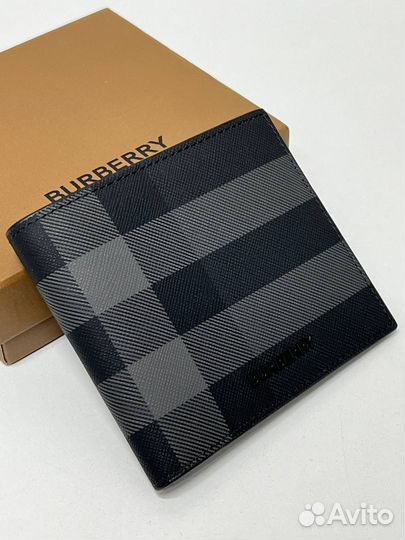 Кошелек мужской burberry кожаный премиум