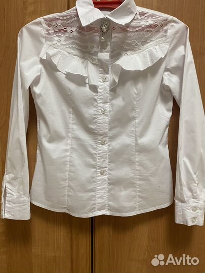 Рубашка школьная 134