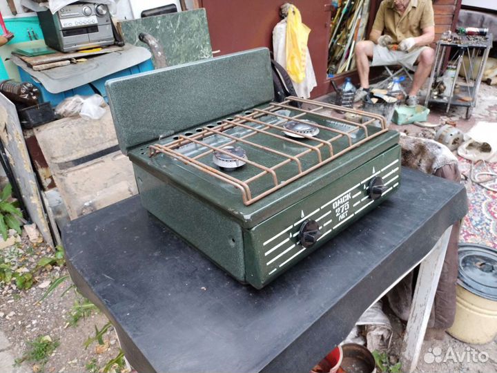 Редкая настольная газовая плита СССР 1991г
