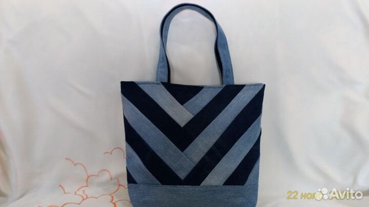 Сумка джинсовая